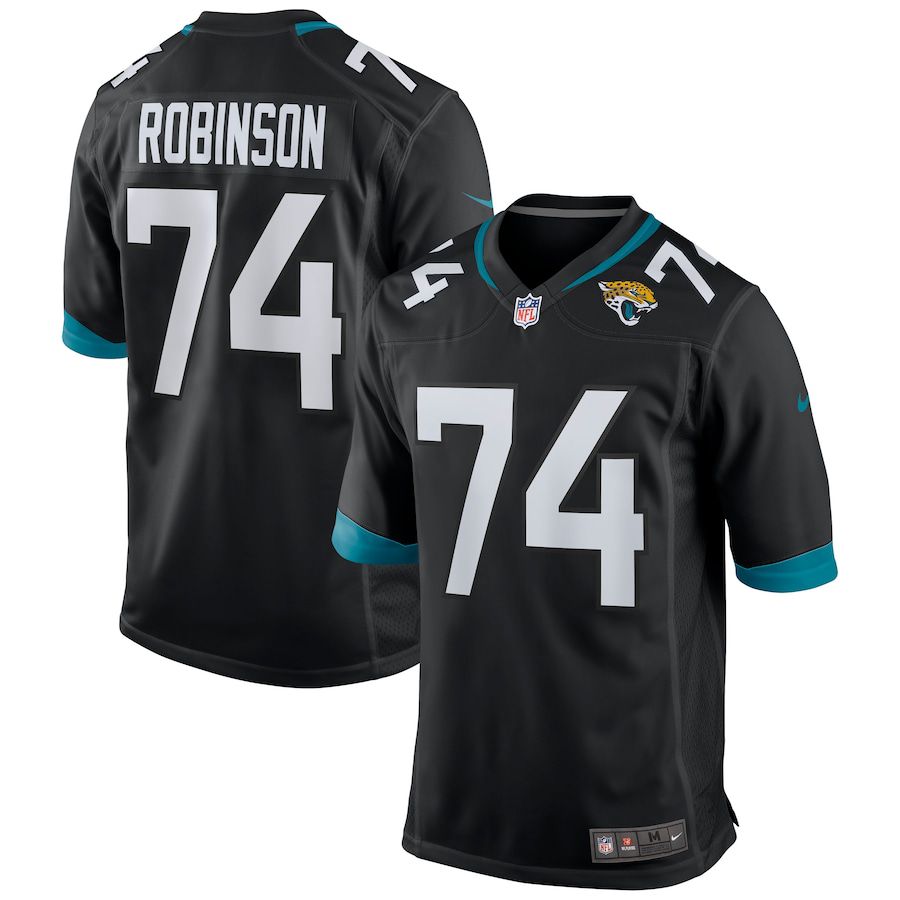 Men Jacksonville Jaguars #74 Cam Robinson Nike Black Game NFL Jersey